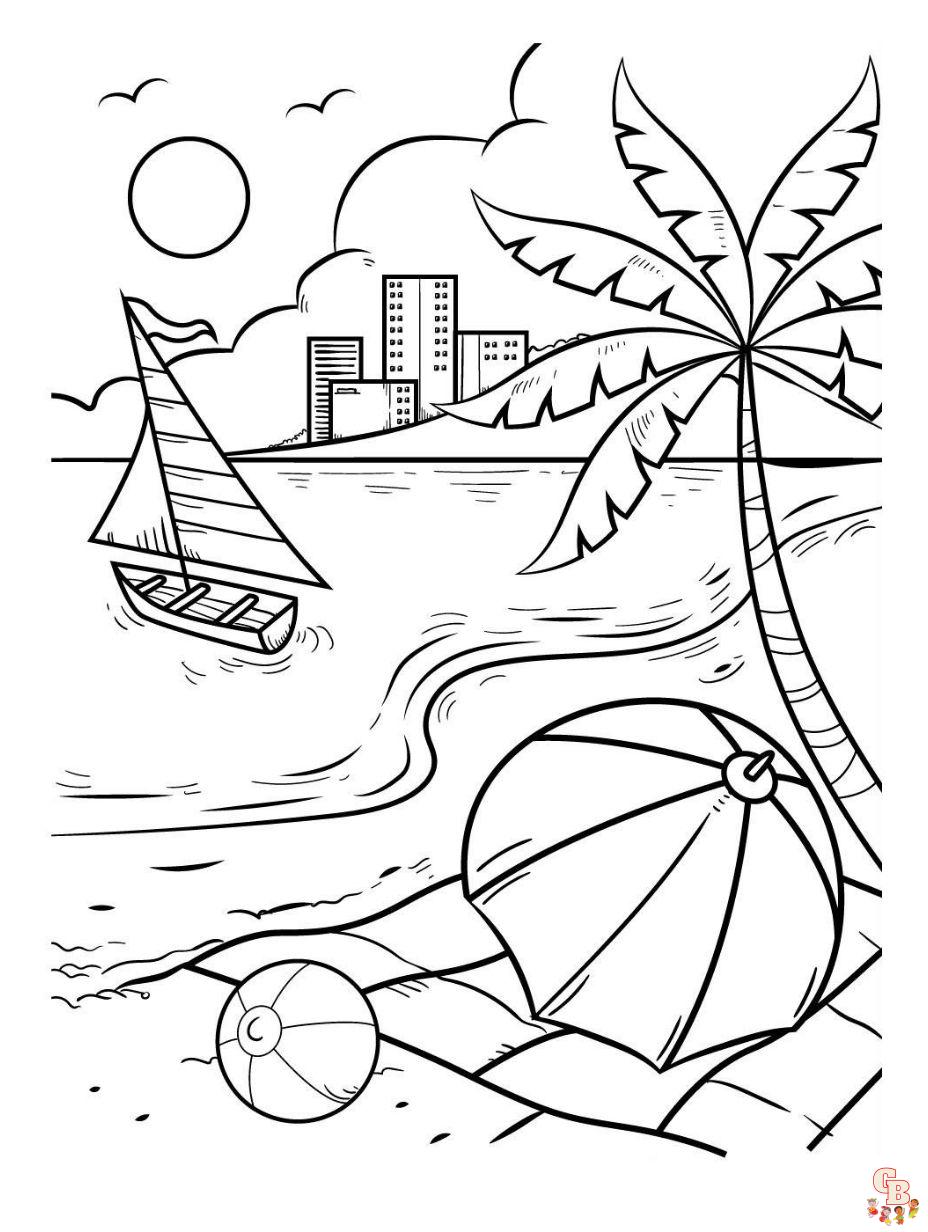 summer coloring pages printable