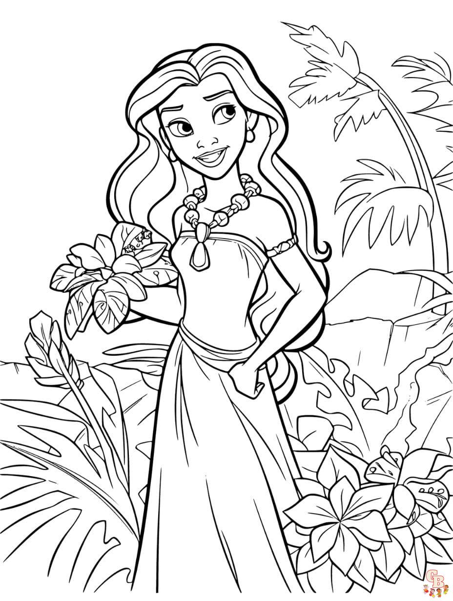 summer disney coloring page