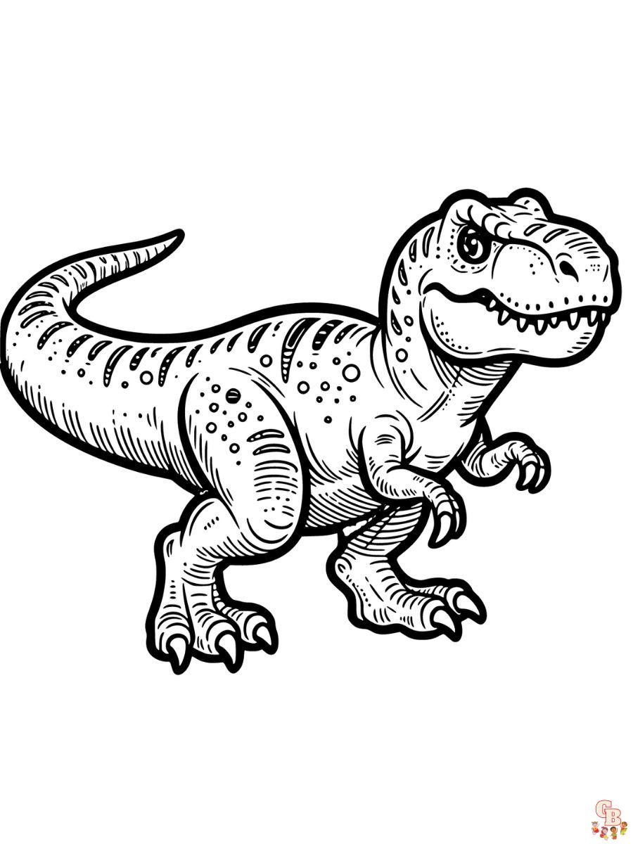 t rex coloring pages printable