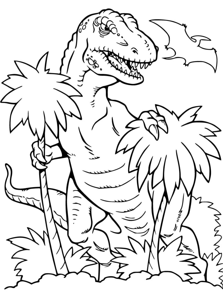 t rex dinosaur coloring pages