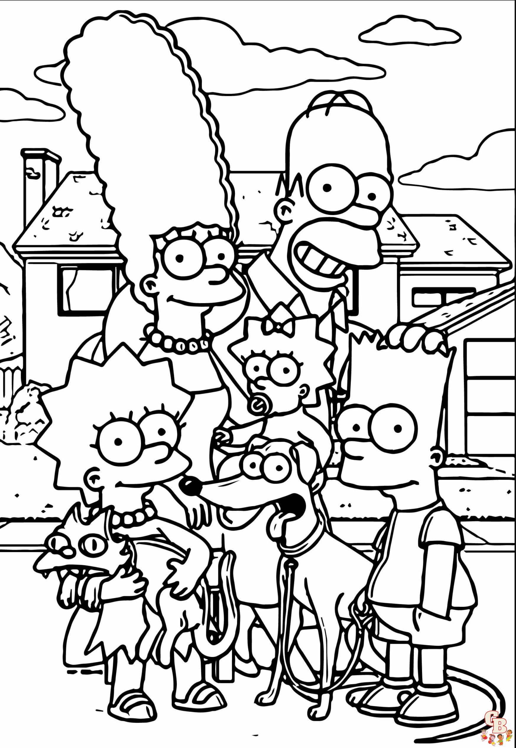 the simpsons Coloring Sheets free prinatble