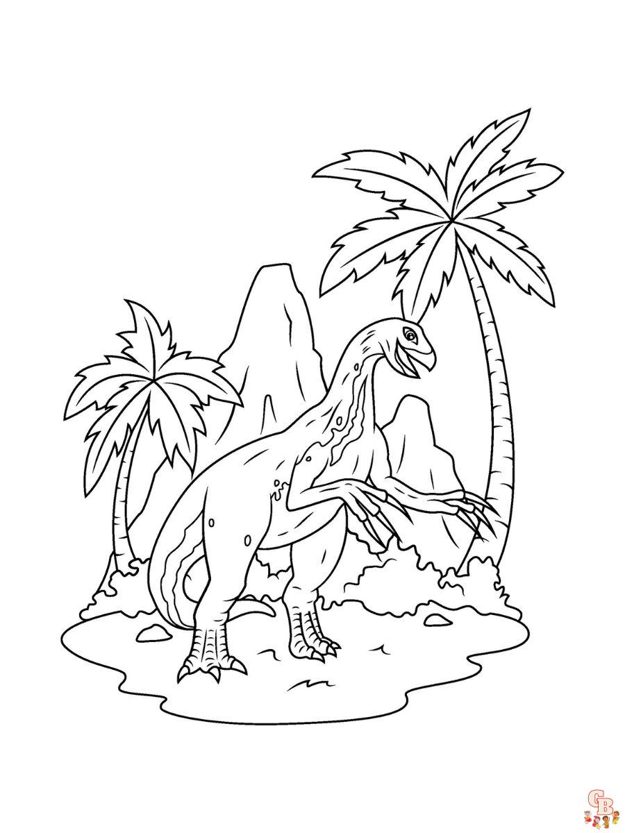 therizinosaurus coloring page jurassic world