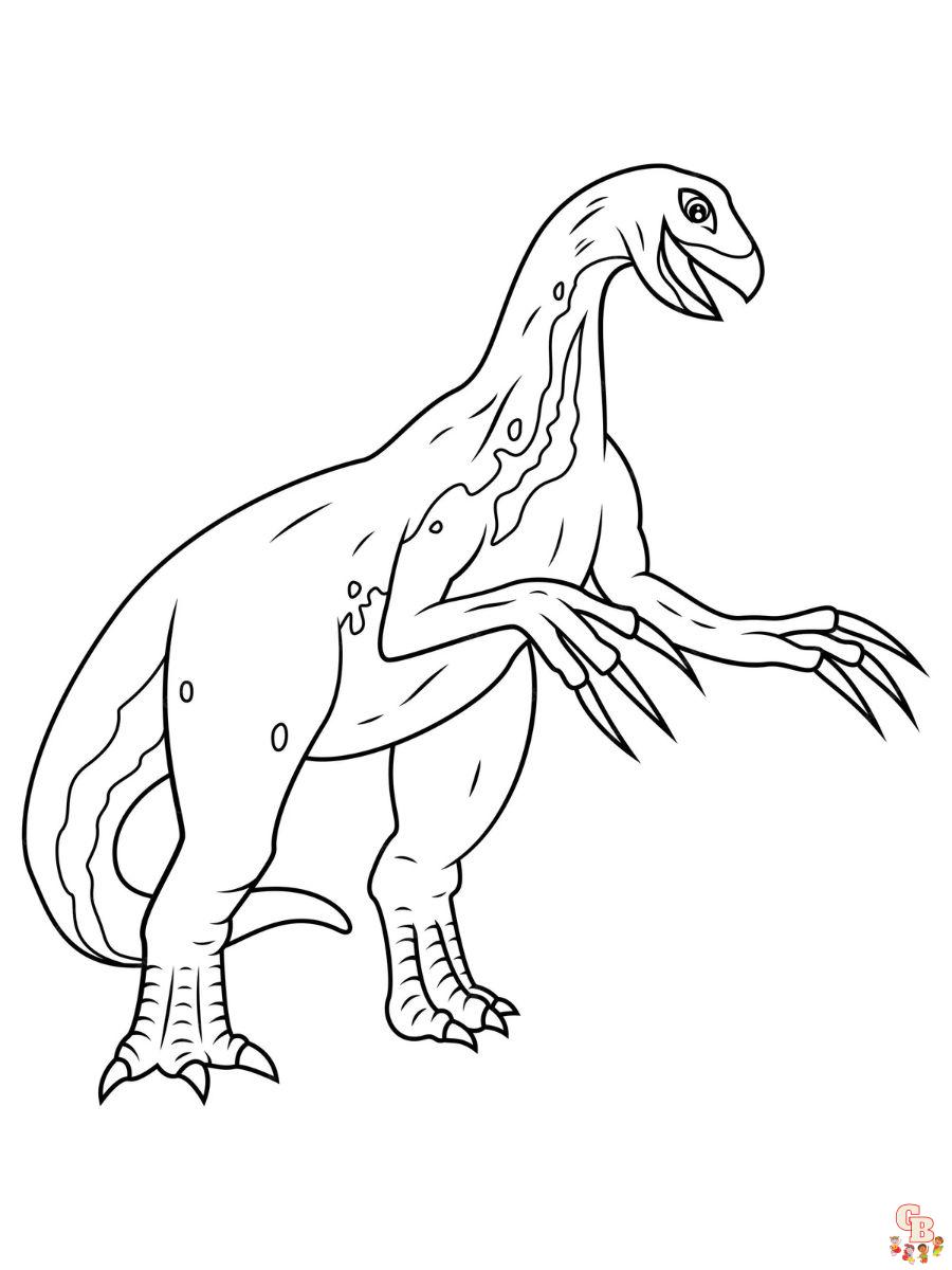 therizinosaurus coloring pages