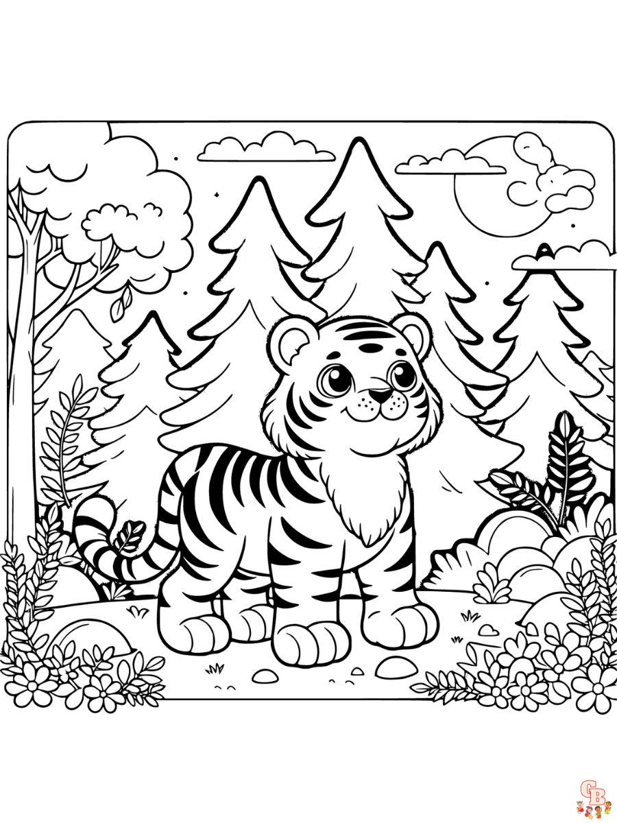 tiger coloring pages printable