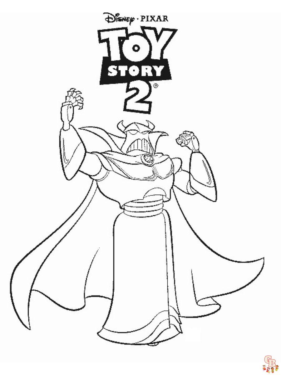 toy story 2 coloring pages free