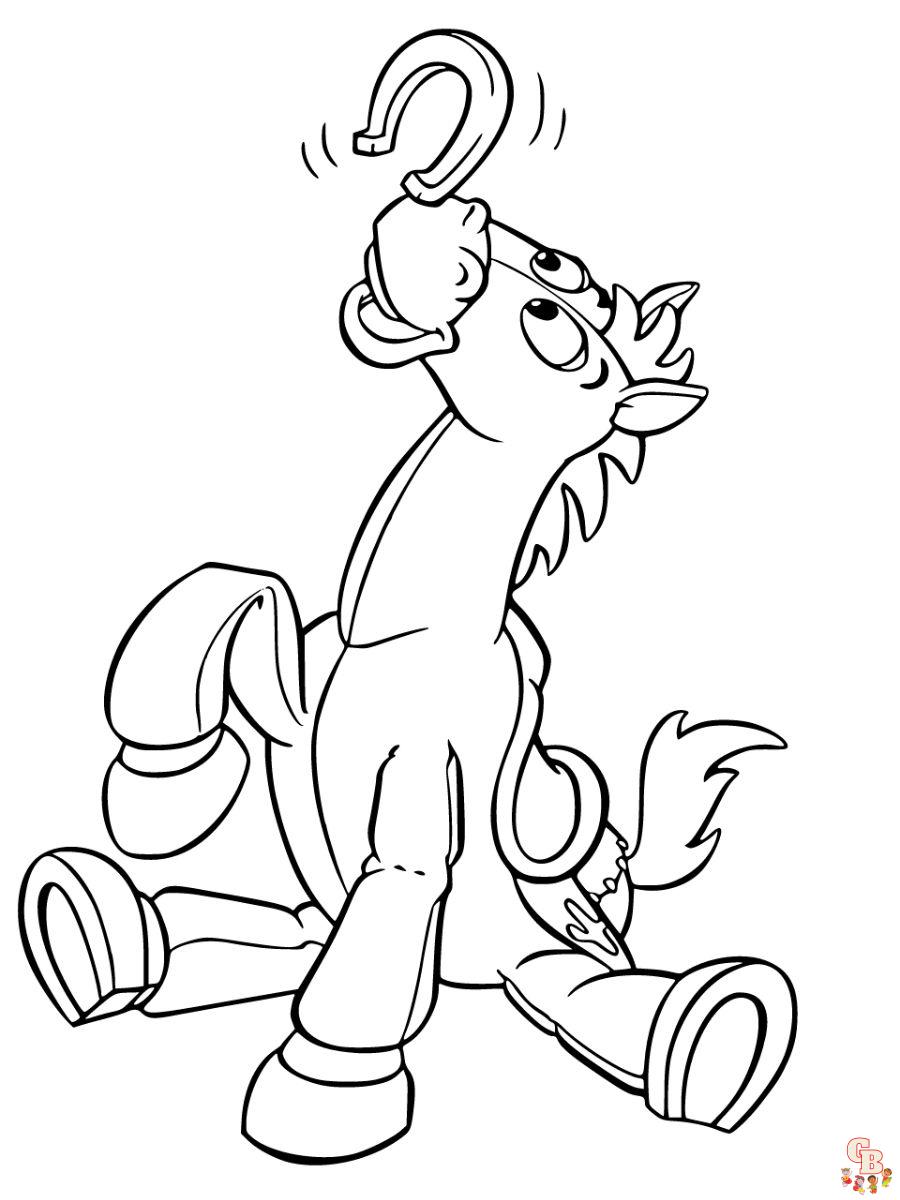 toy story bullseye coloring page
