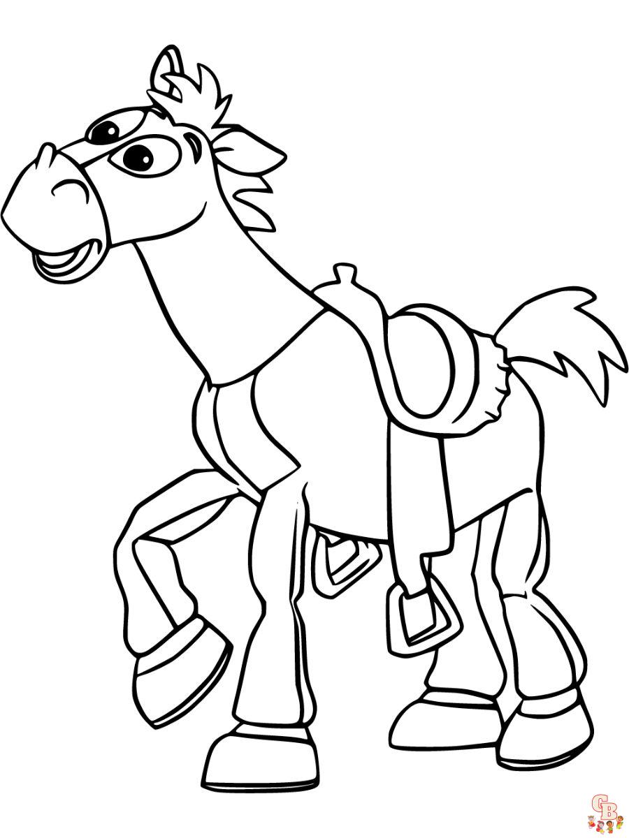 toy story bullseye coloring pages