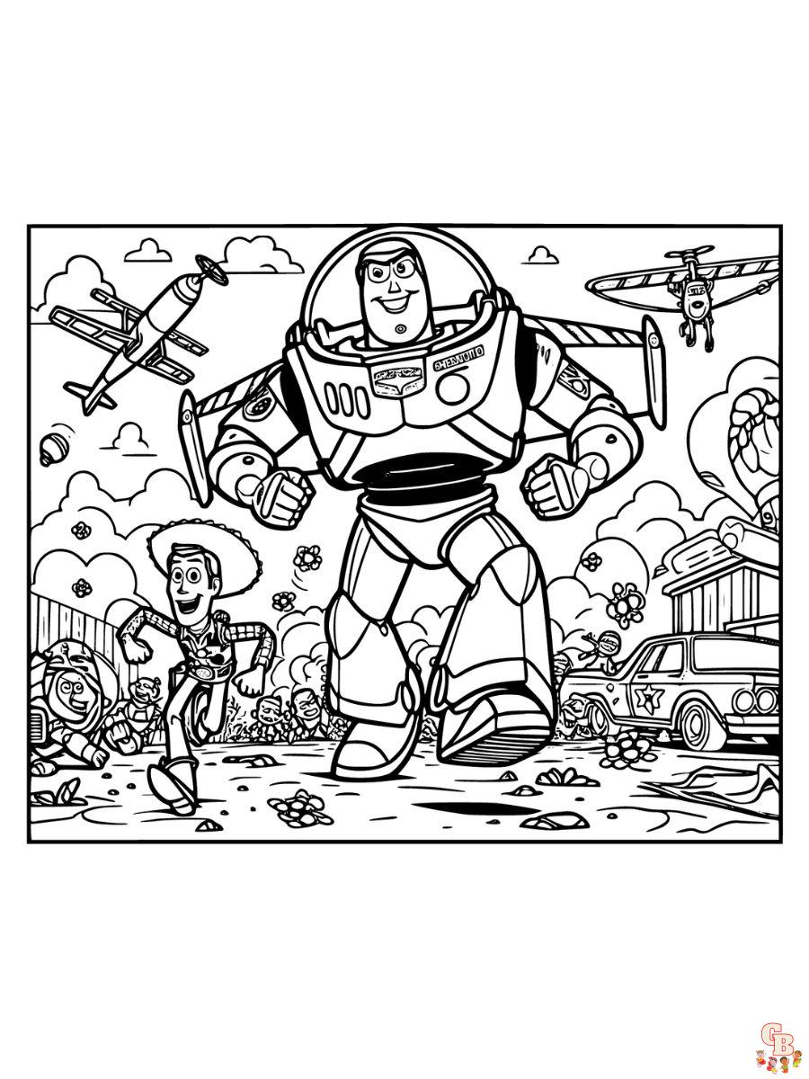 toy story buzz coloring page