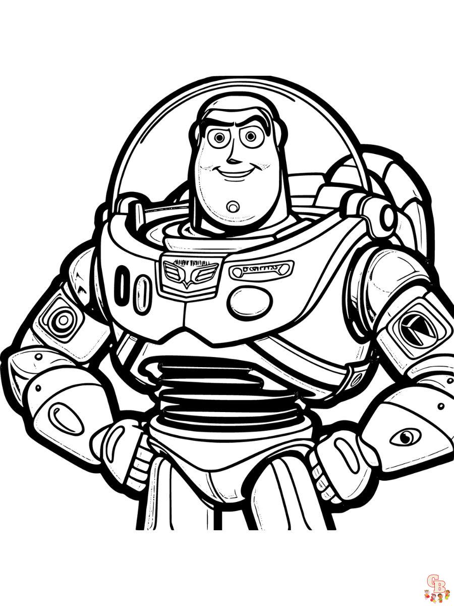 toy story buzz coloring pages