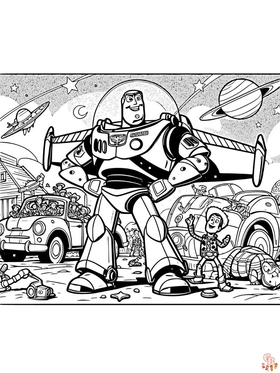 toy story buzz lightyear coloring page