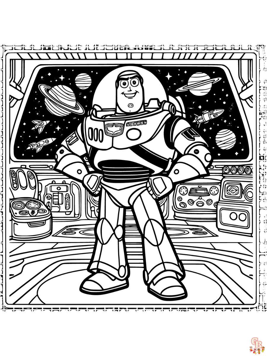 toy story buzz lightyear coloring pages