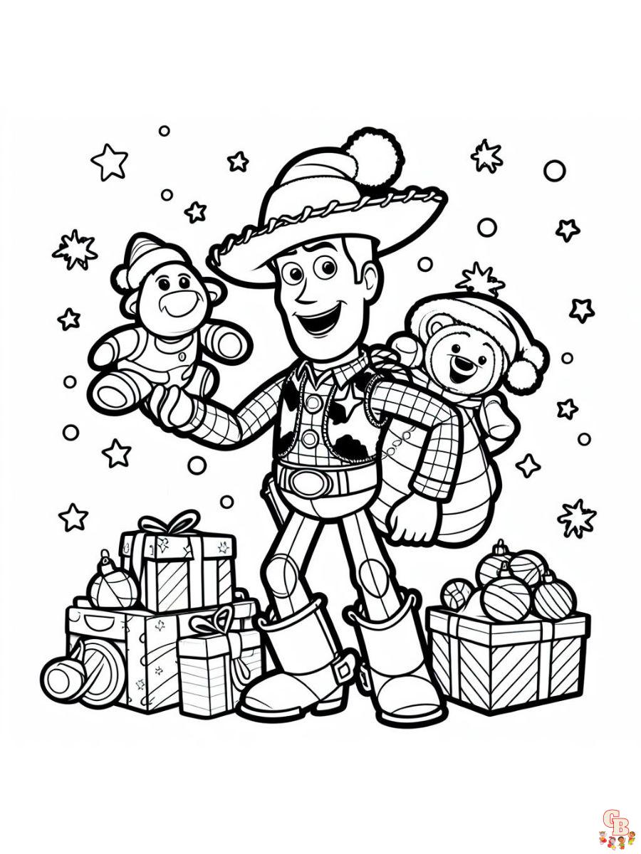 toy story christmas printable coloring pages