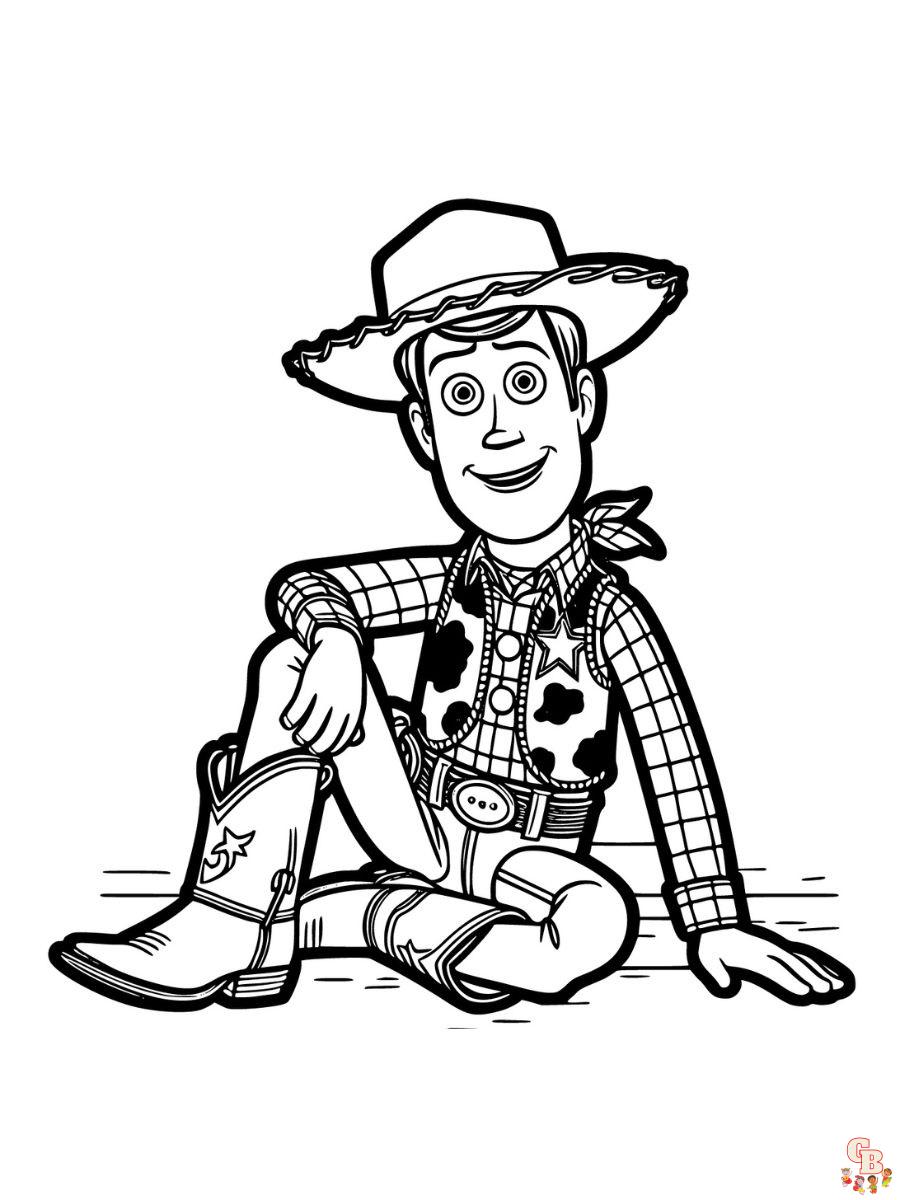 toy story woody coloring pages