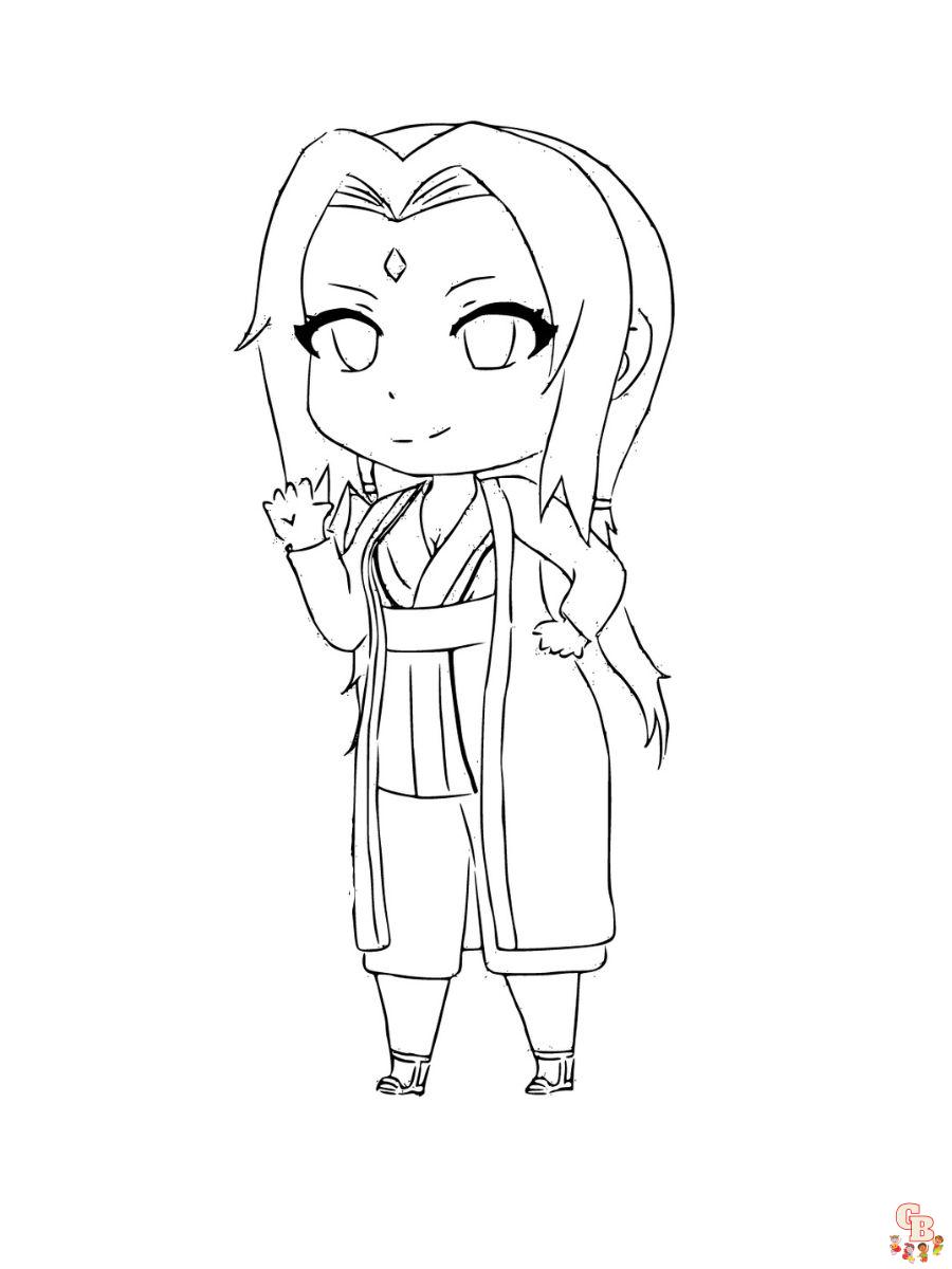 tsunade coloring page