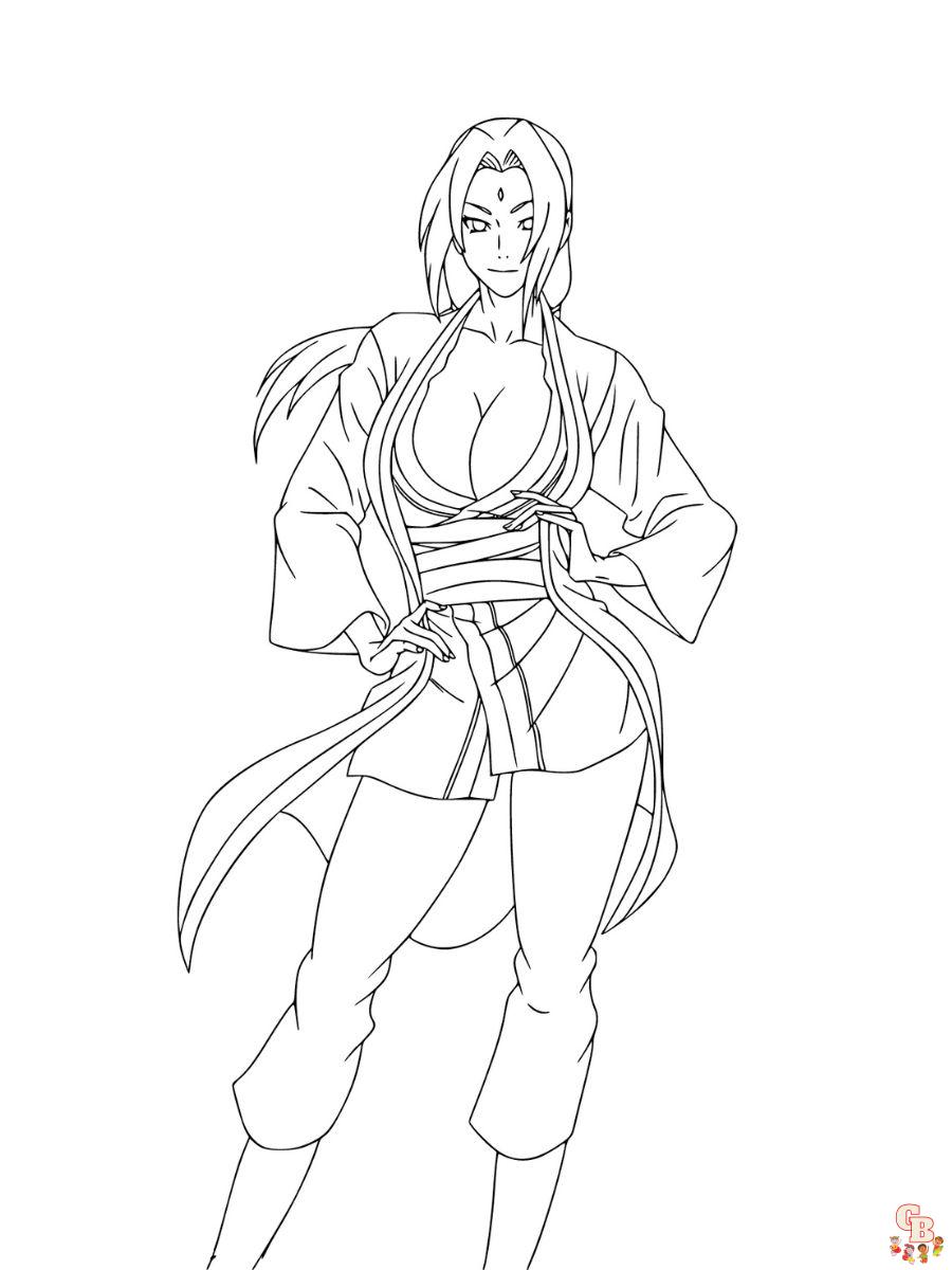 tsunade coloring pages printable