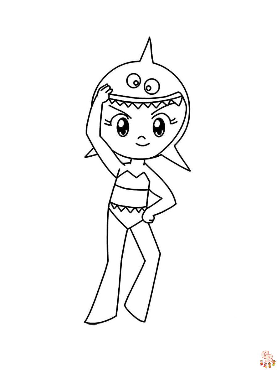 tubarina sea princesses coloring page free