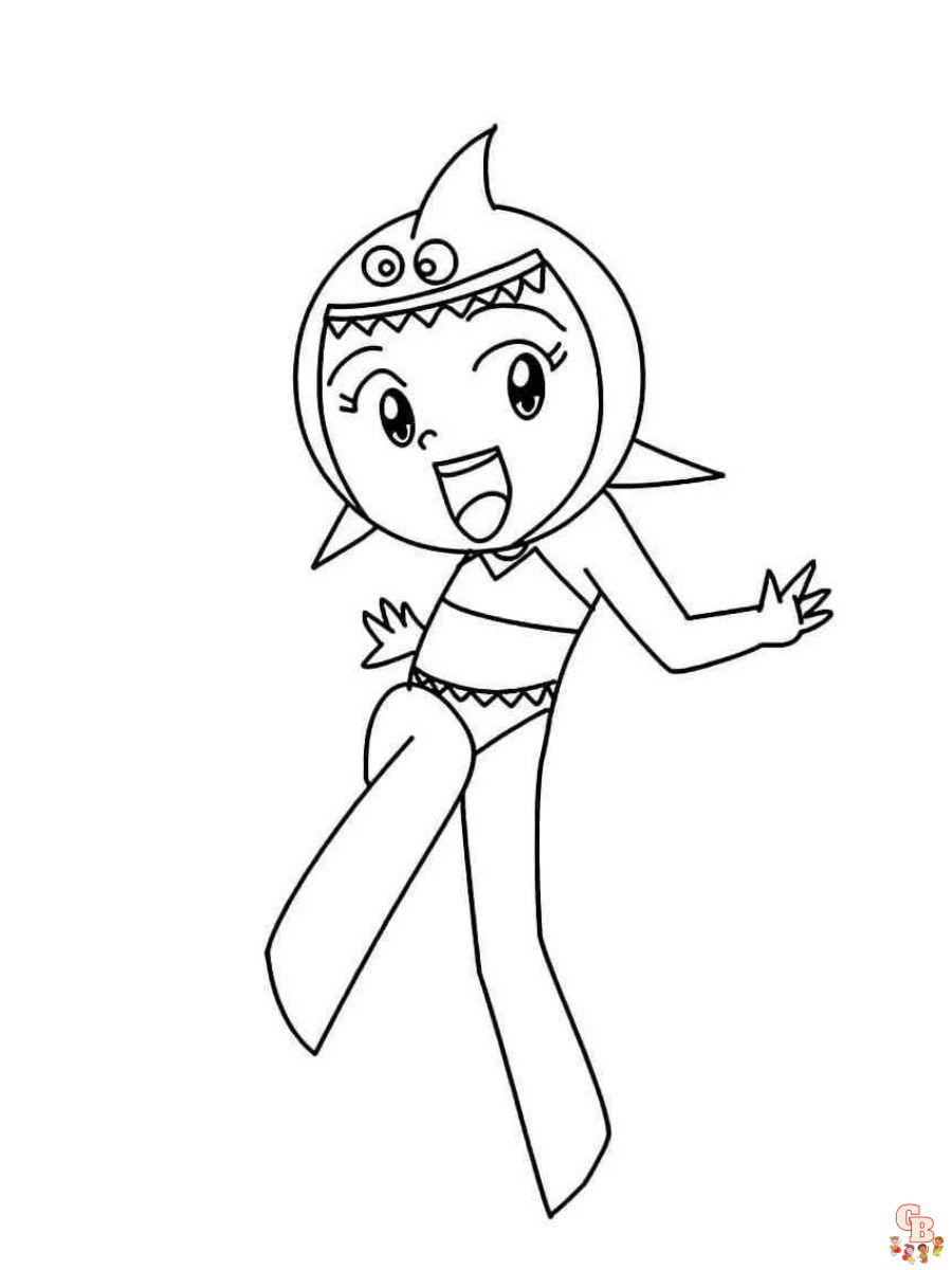 tubarina sea princesses coloring page