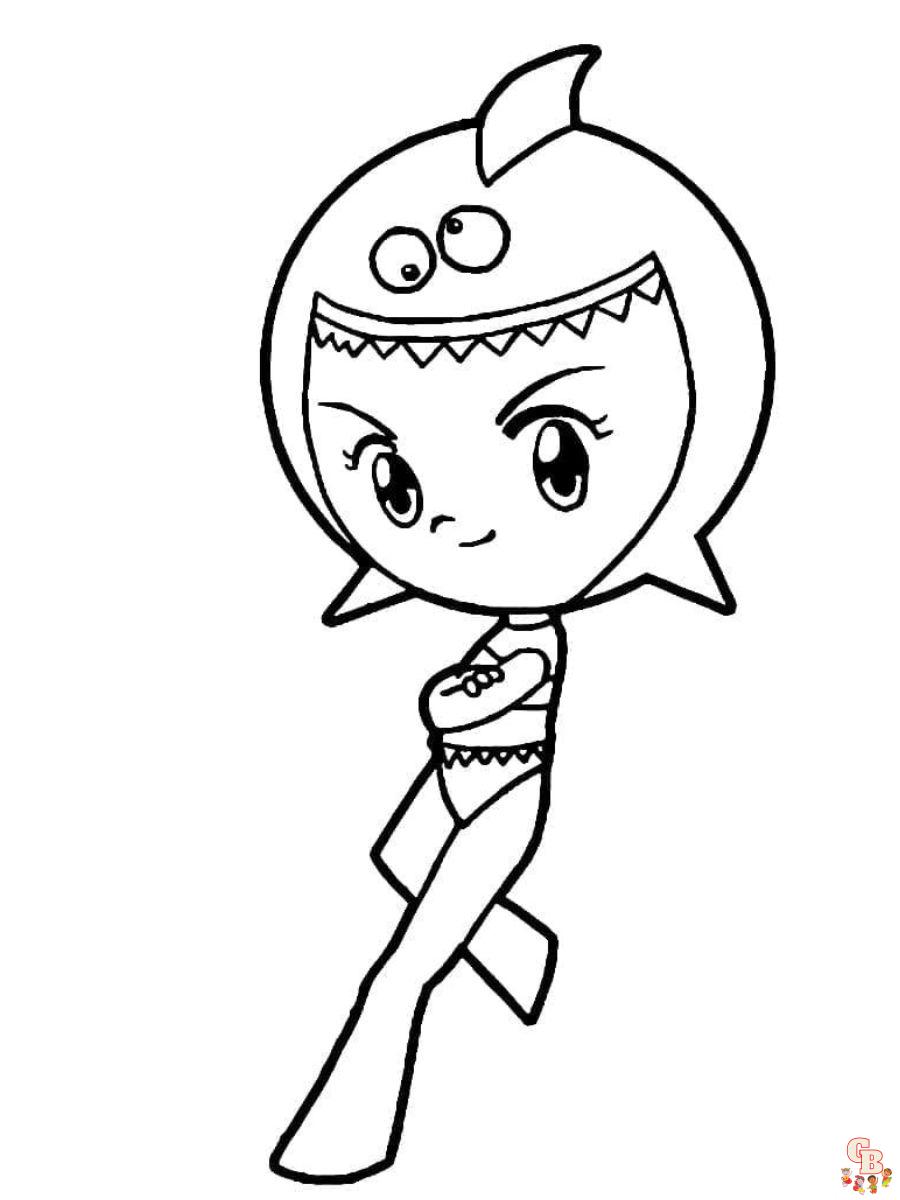 tubarina sea princesses coloring pages free