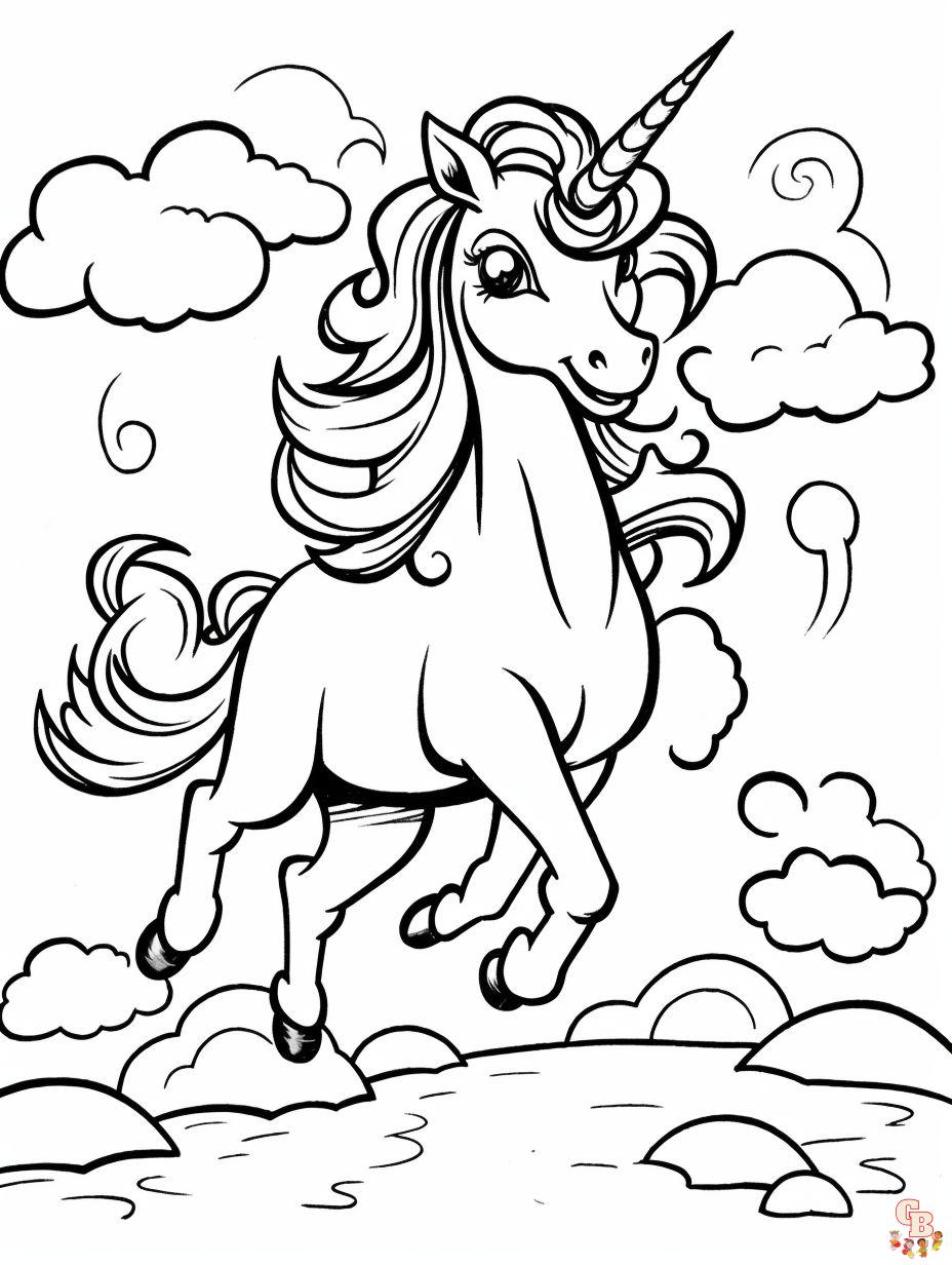 unicorn coloring pages