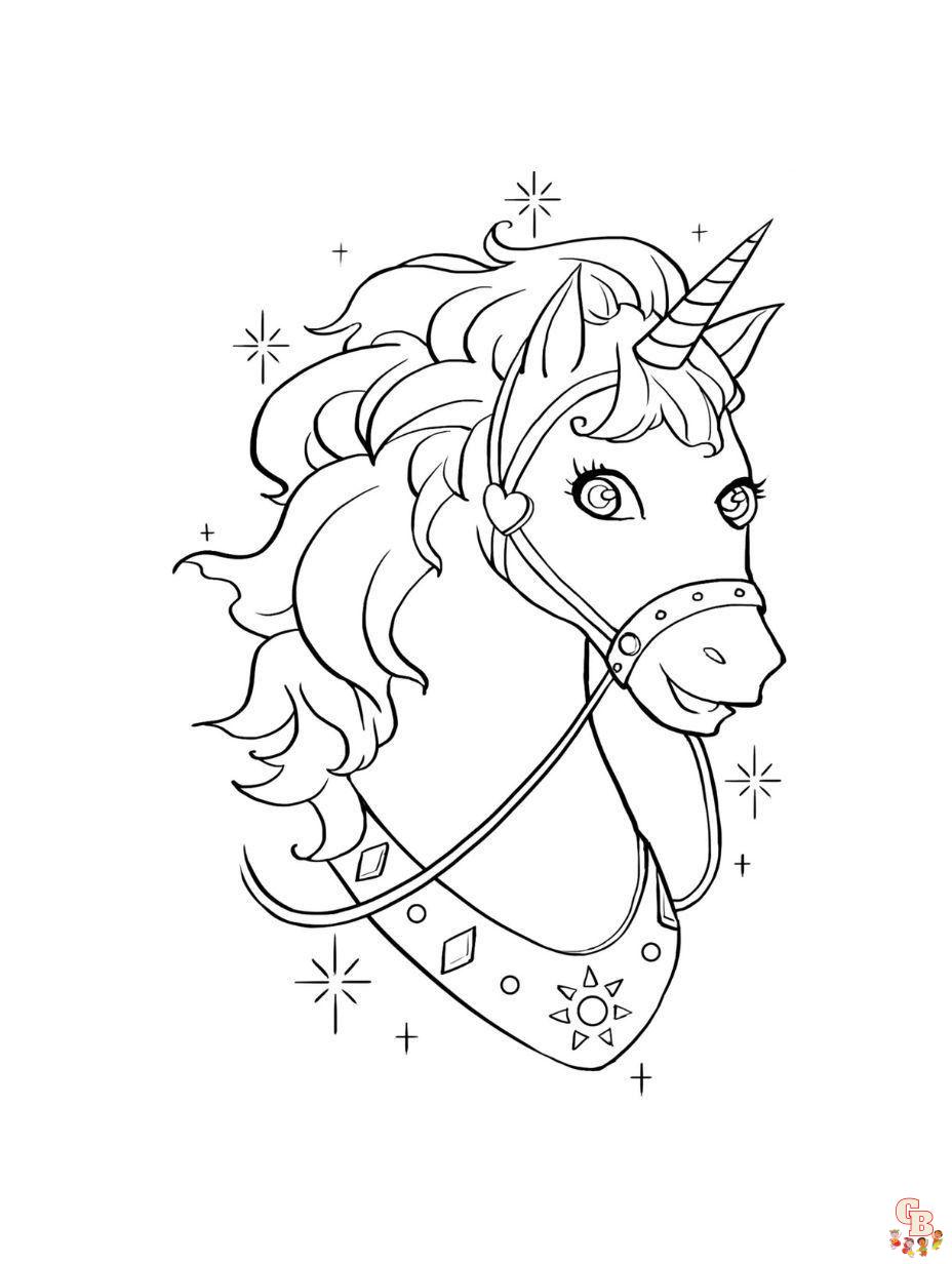 unicorn coloring pages free