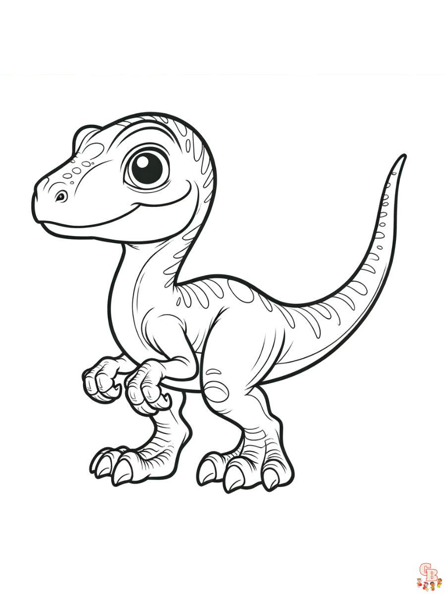 velociraptor coloring pages