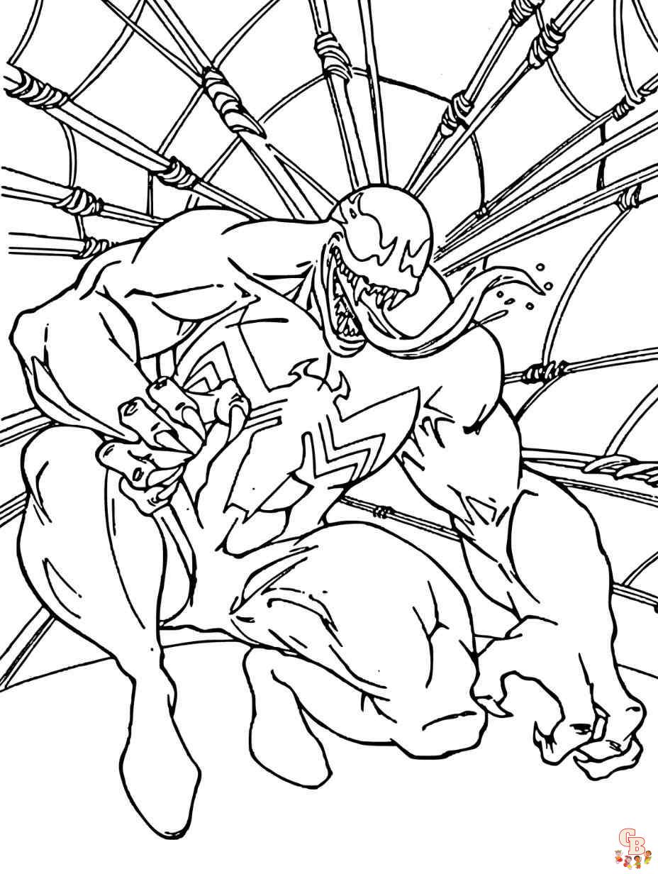 venom coloring pages