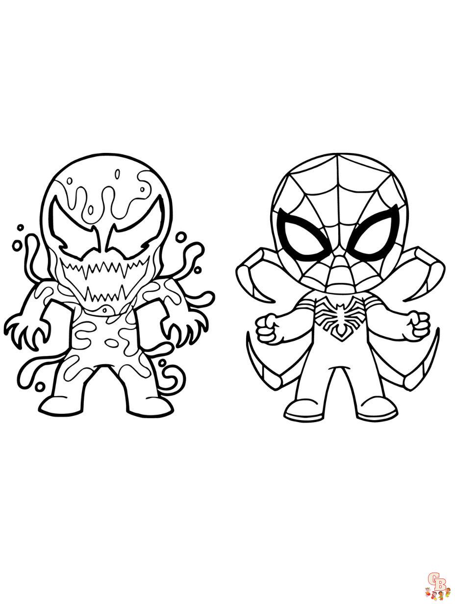 venom spiderman coloring pages