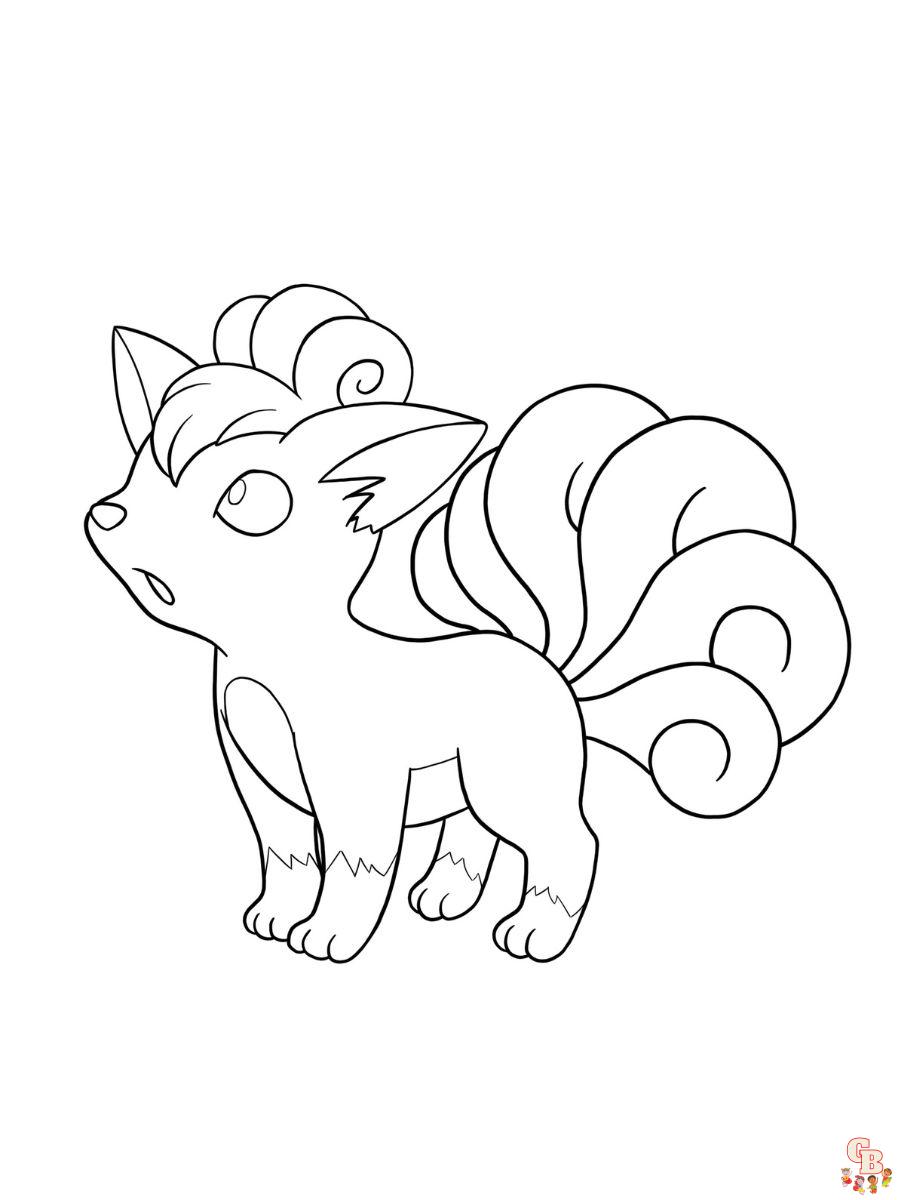 vulpix coloring pages