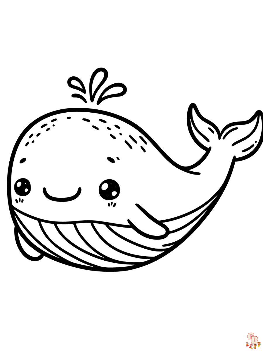 whale coloring pages printable