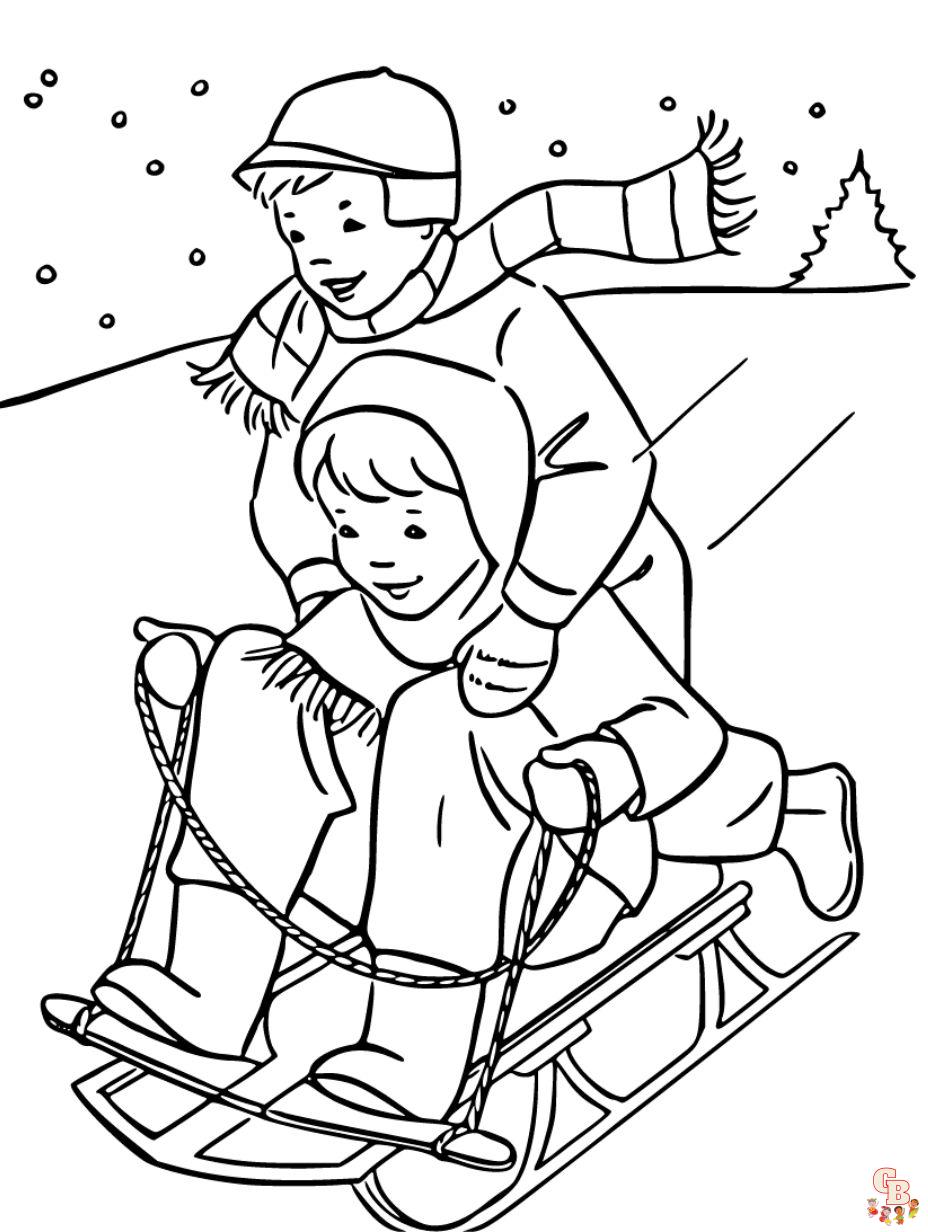 winter coloring page