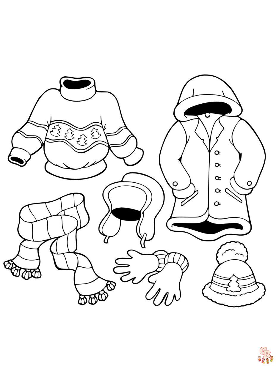 winter coloring pages free