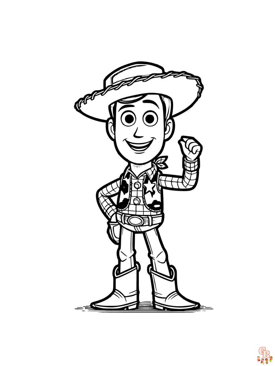 woody from toy story coloring pages