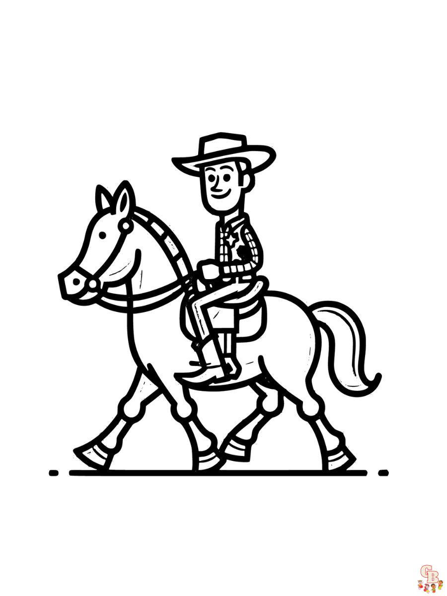woody toy story coloring pages