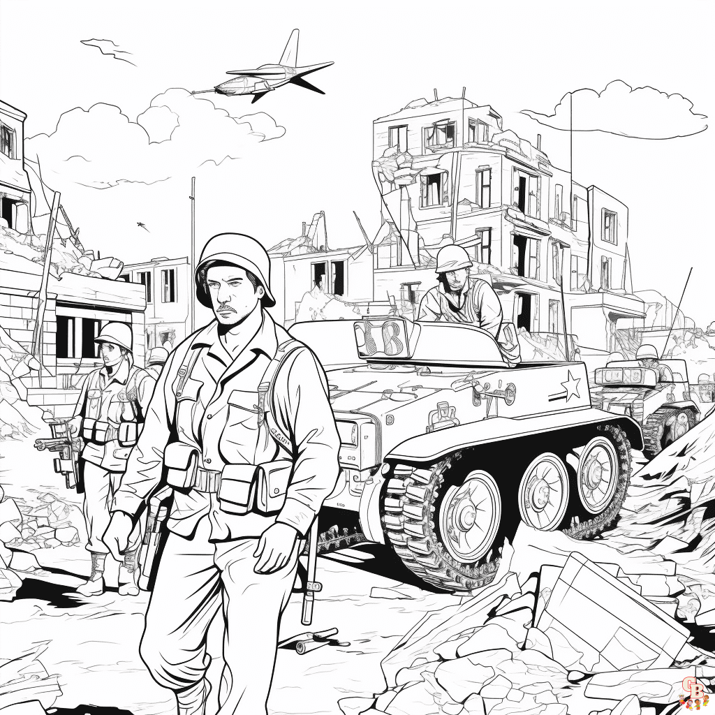 ww2 coloring pages free