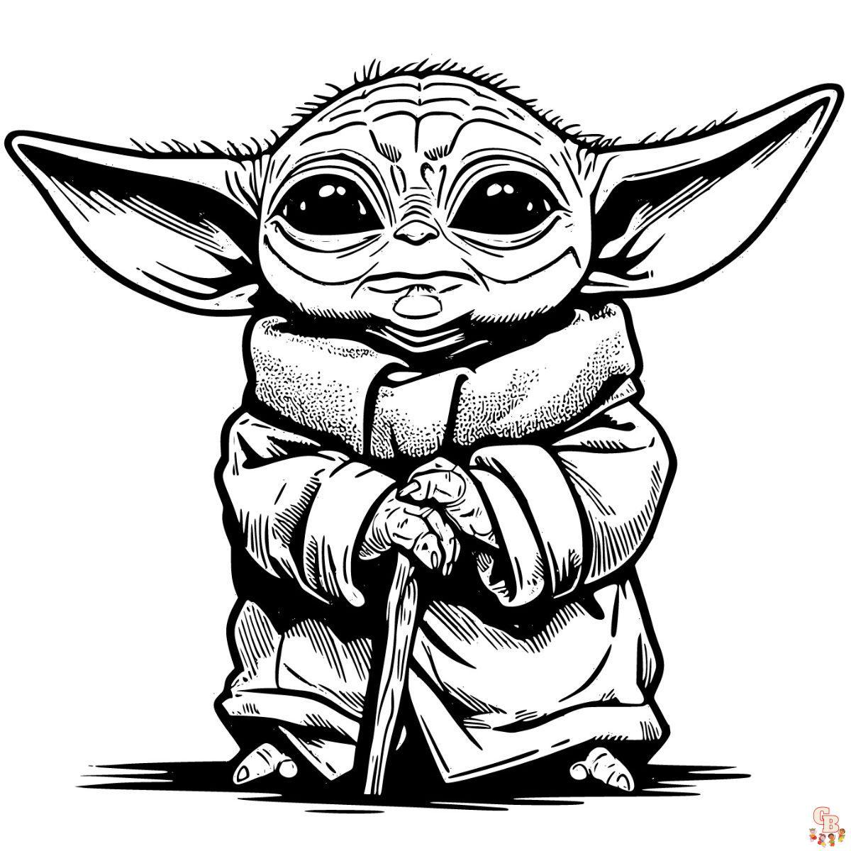 yoda coloring pages