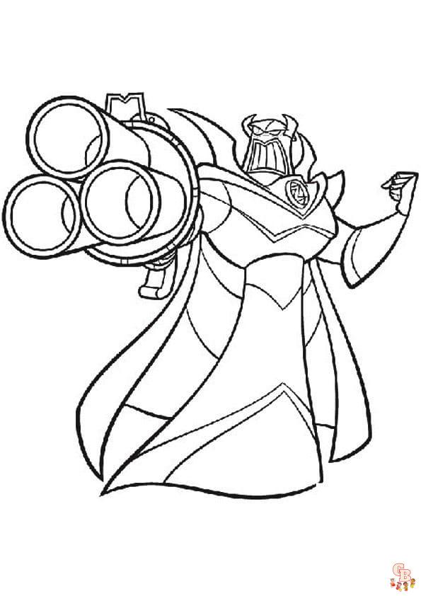 zurg coloring pages free