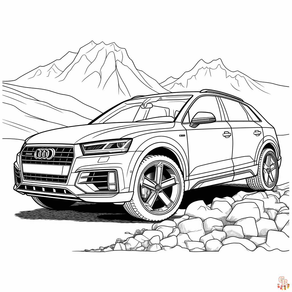 Audi coloring pages free