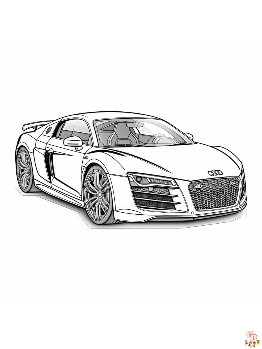 Audi coloring pages