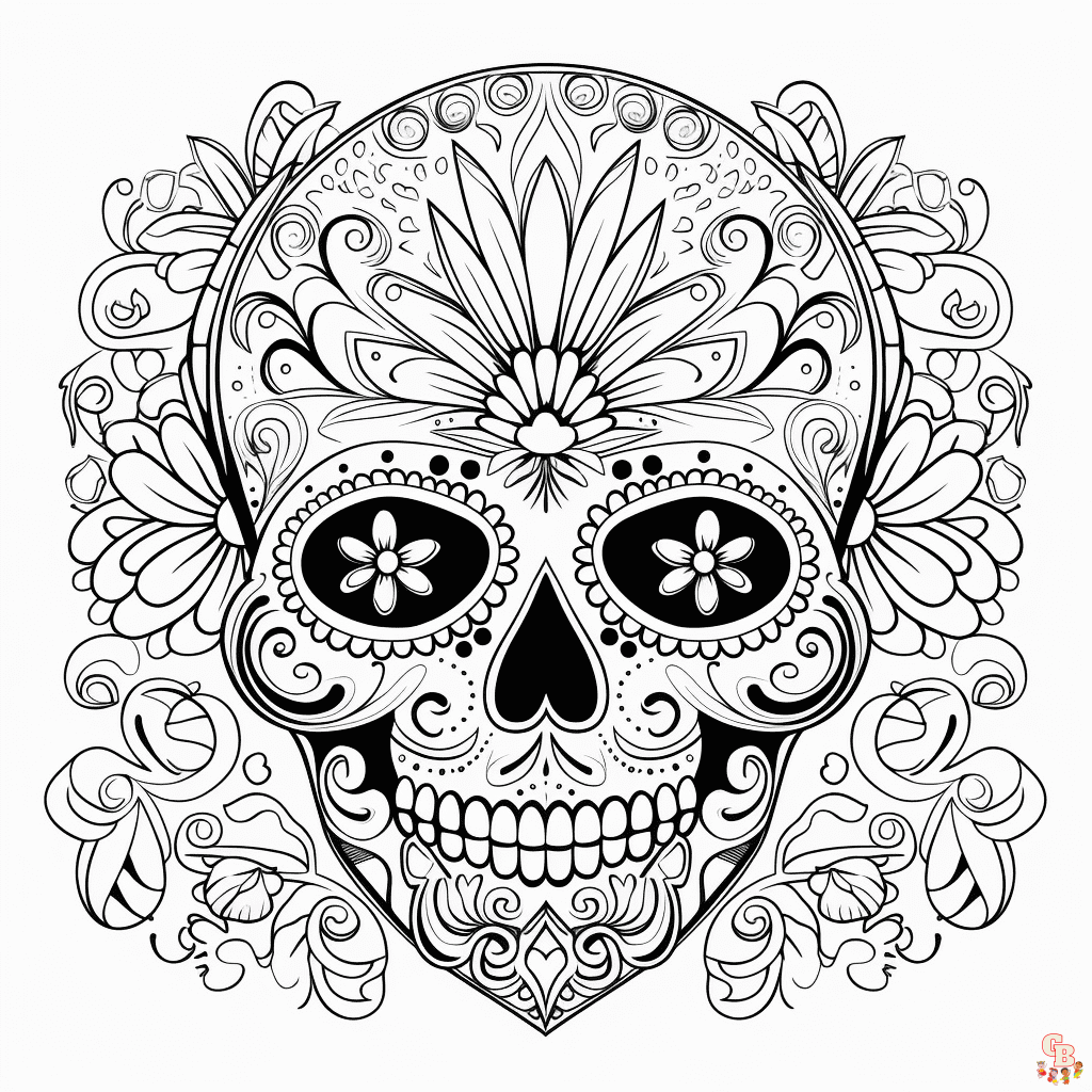 Calavera coloring pages printable