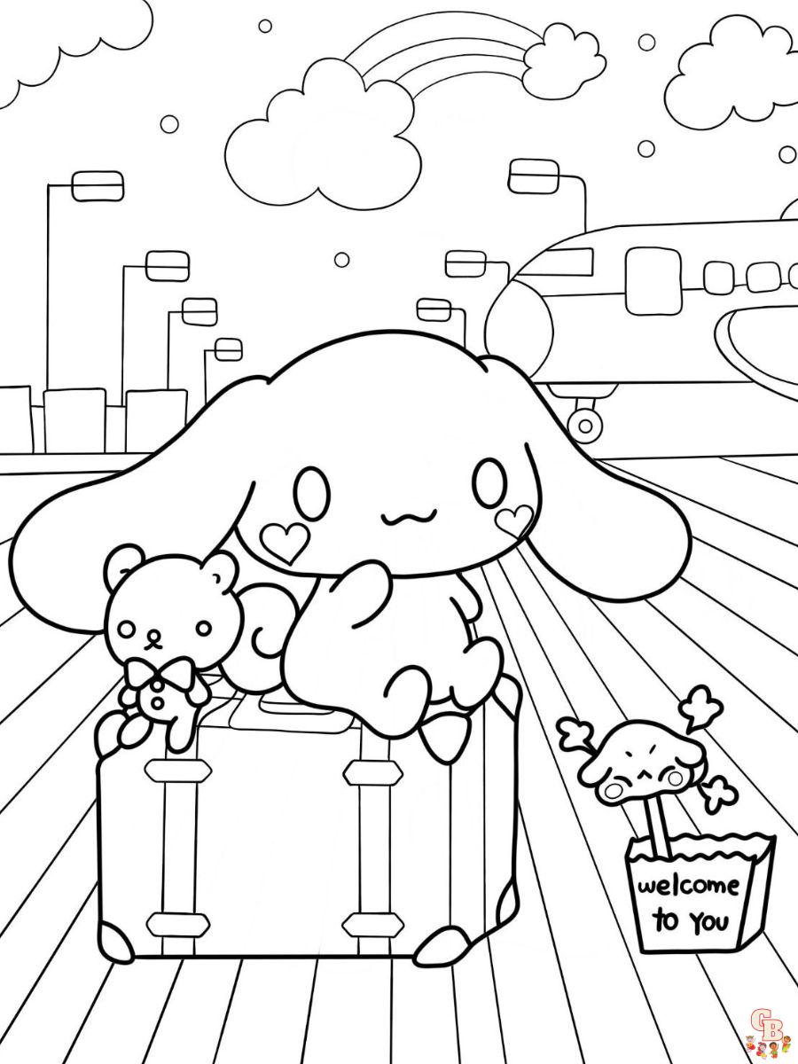 Cinna Puppy Coloring Page free