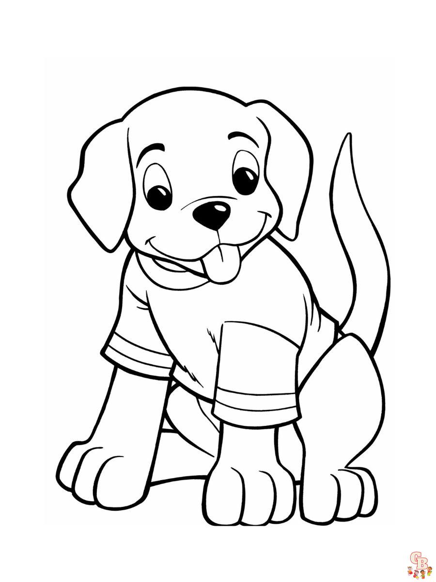 Cinna Puppy Coloring Page printable