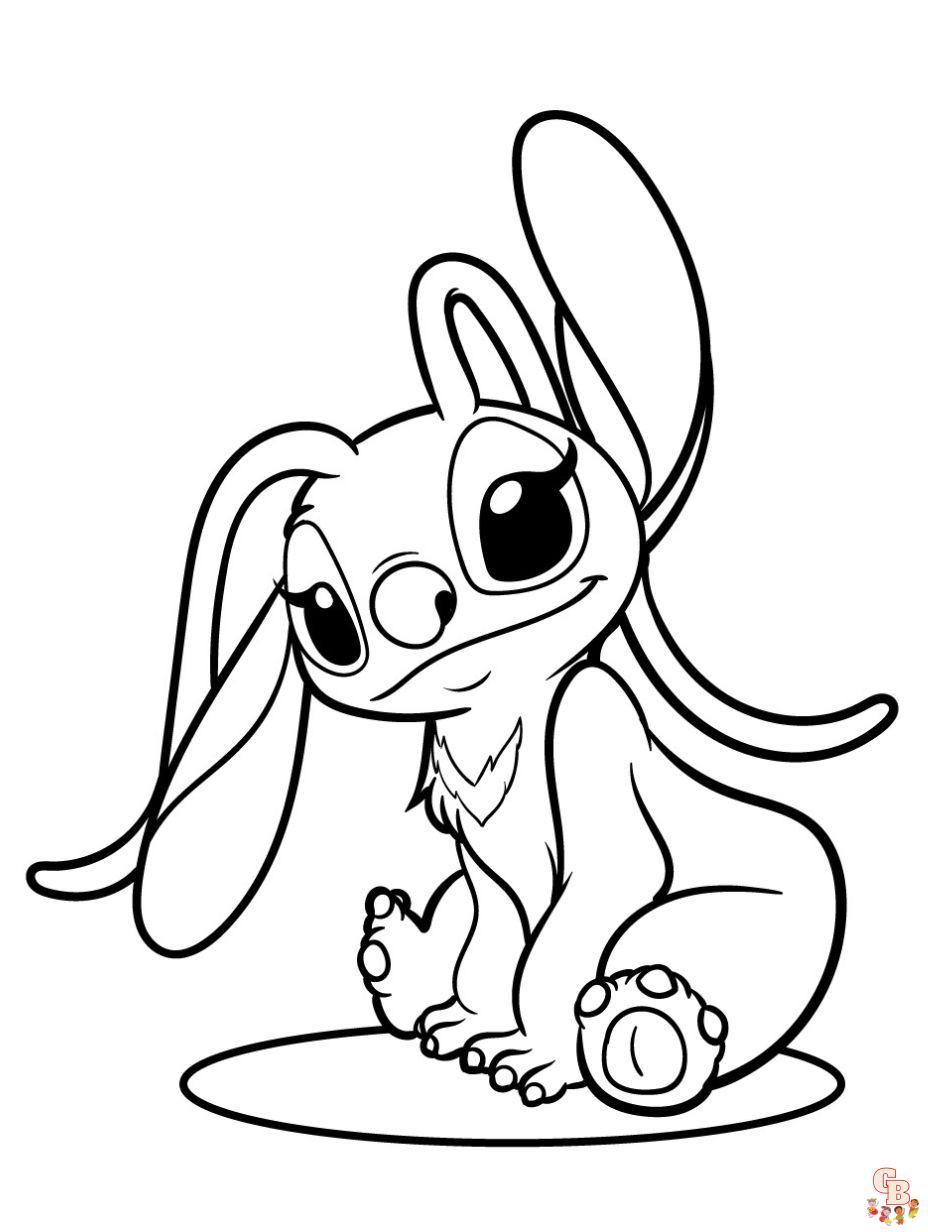 Cute Angel Smiling Coloring Pages