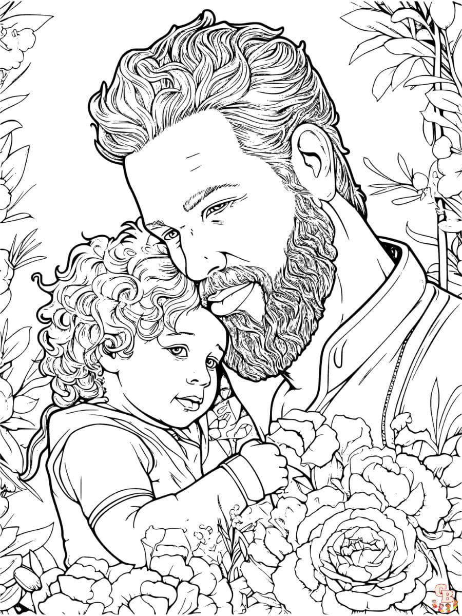 Dad coloring pages