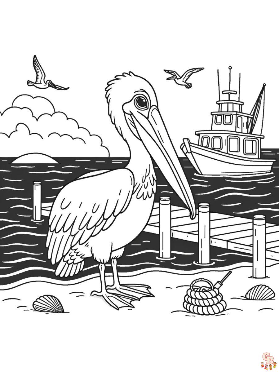 Easy Beach Coloring pages for kids