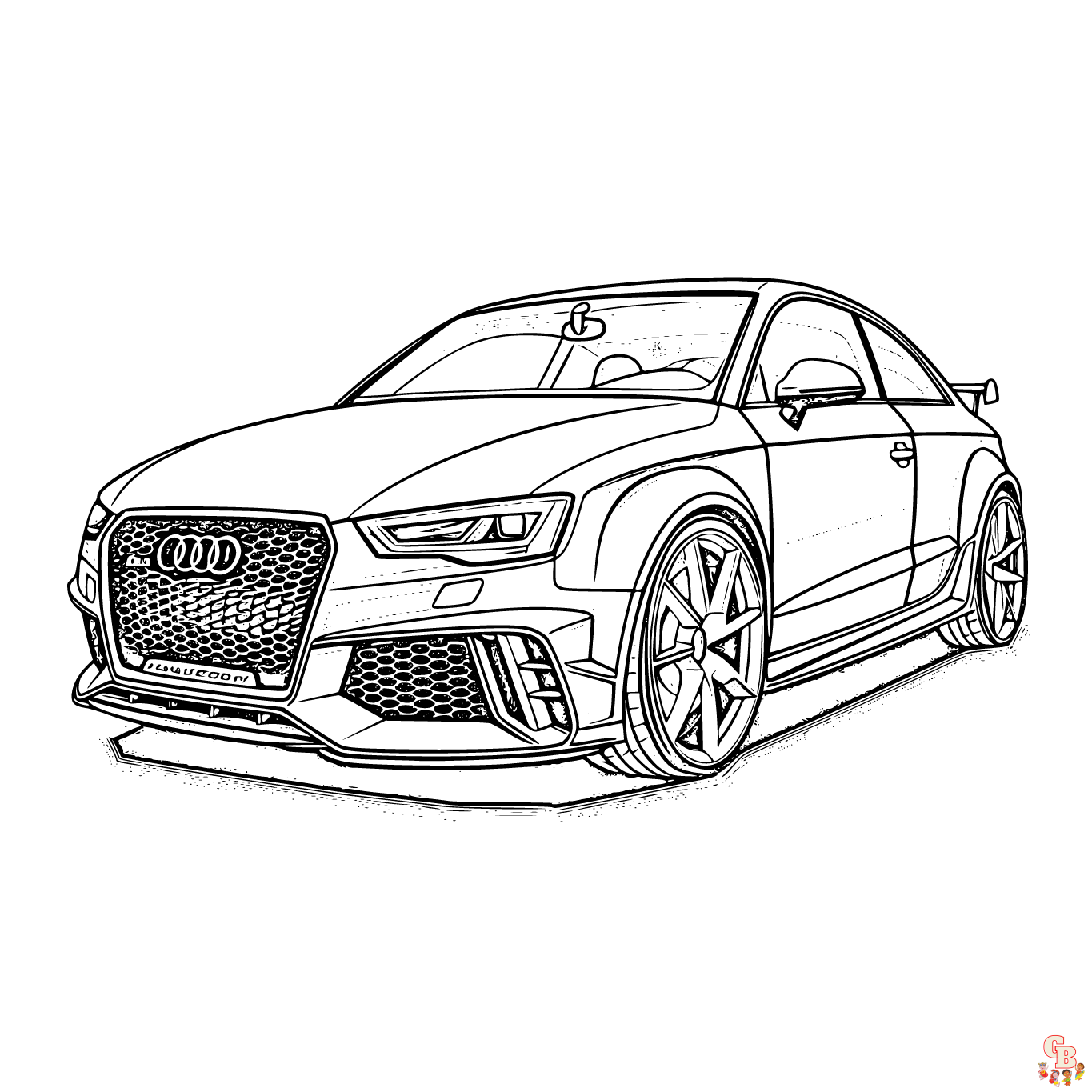 Free Audi coloring pages for kids