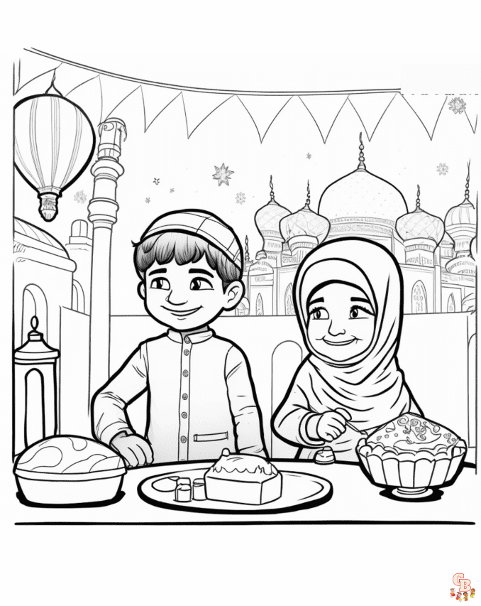 Free Islam coloring pages for kids