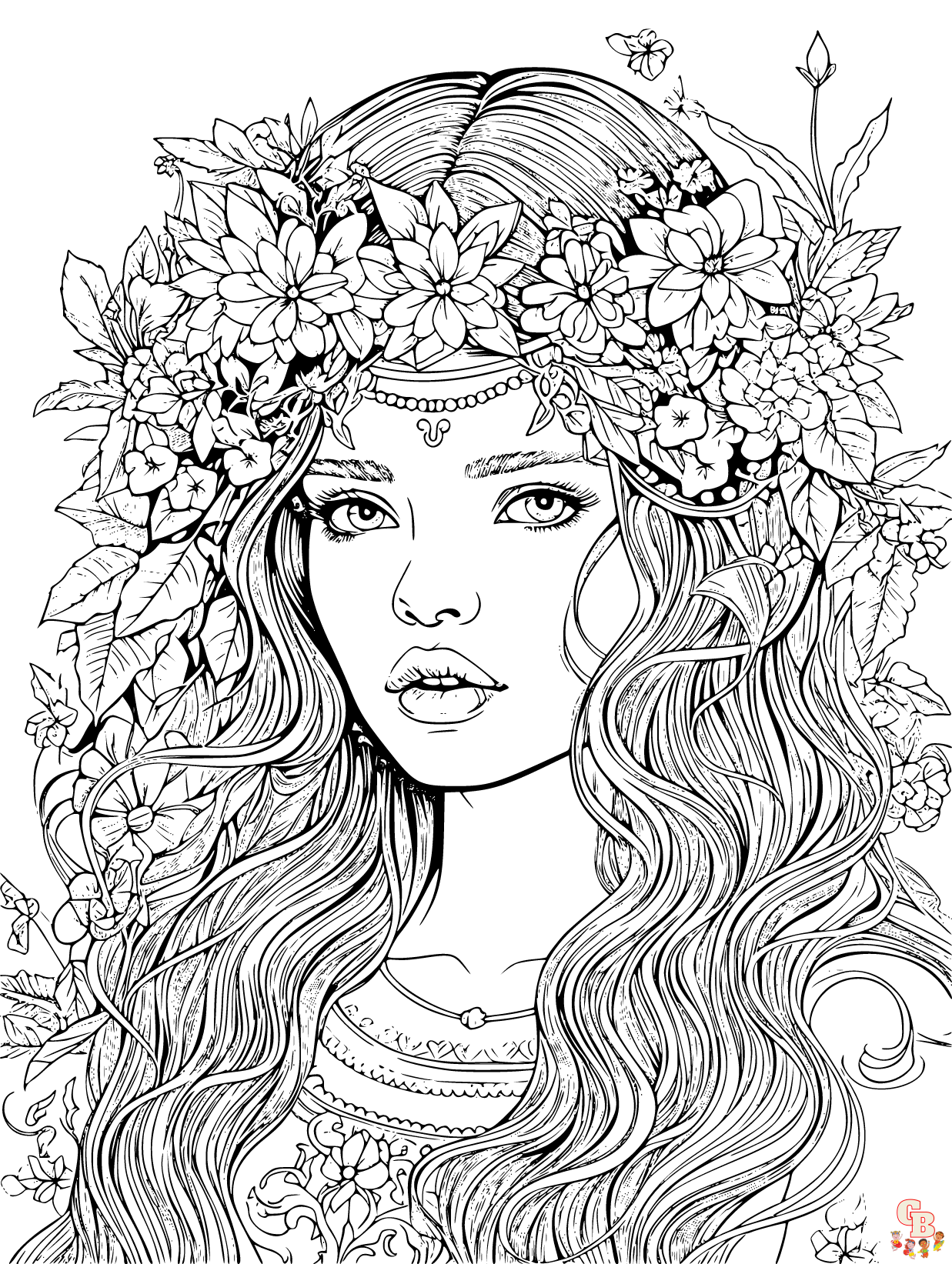 Free Woman coloring pages for kids