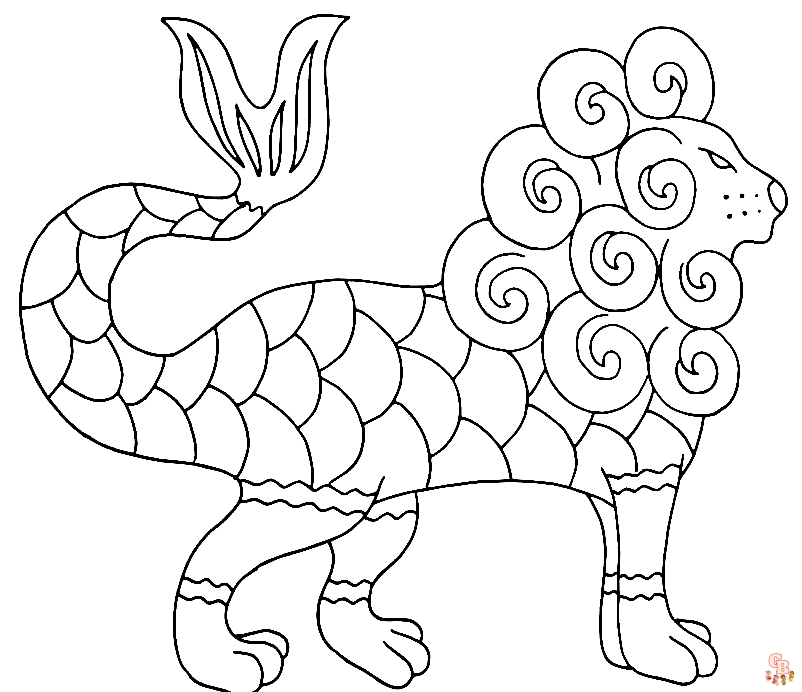 Free alebrijes coloring pages for kids