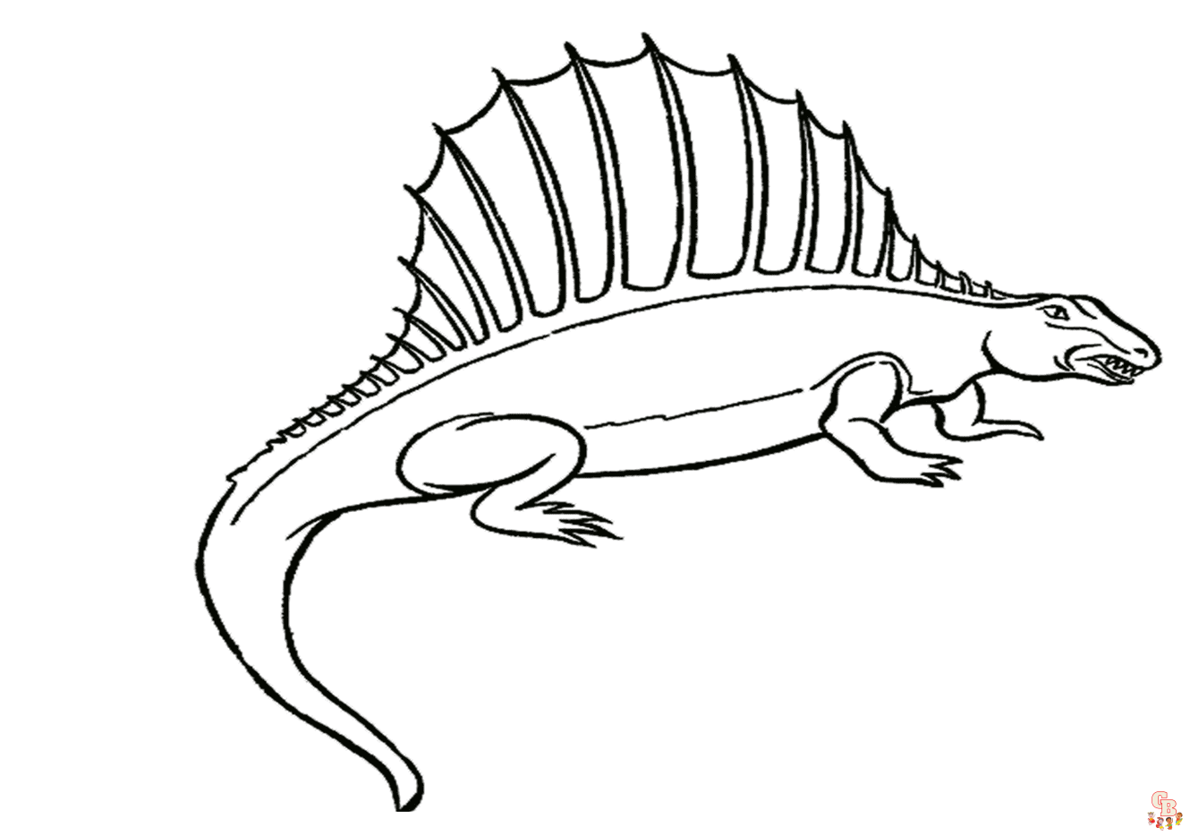 Free dimetrodon coloring pages for kids