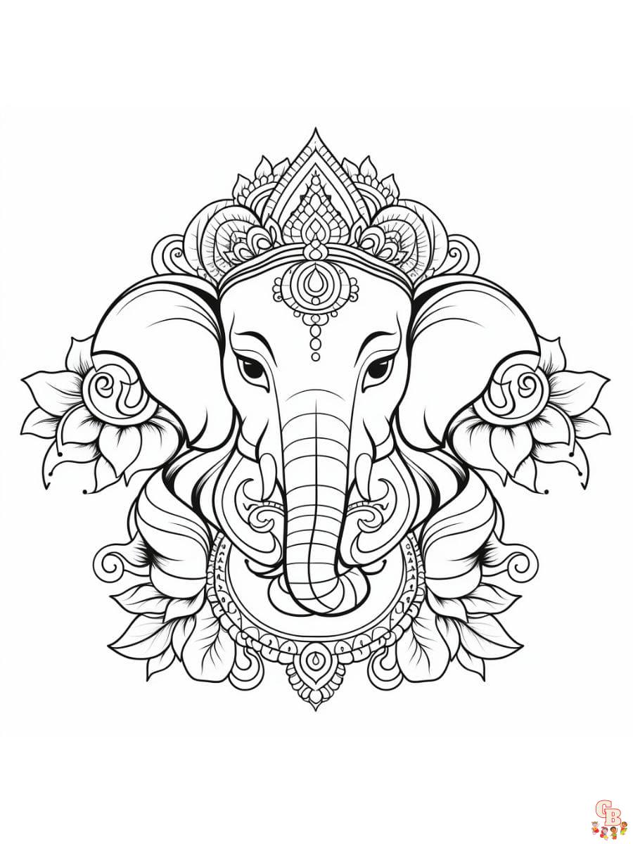 Ganesha coloring pages